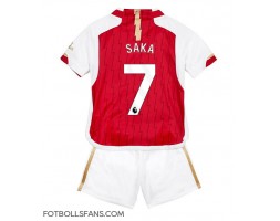 Arsenal Bukayo Saka #7 Replika Hemmatröja Barn 2023-24 Kortärmad (+ Korta byxor)